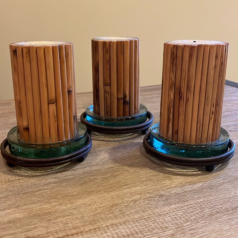 Wrought Iron Candle Holders